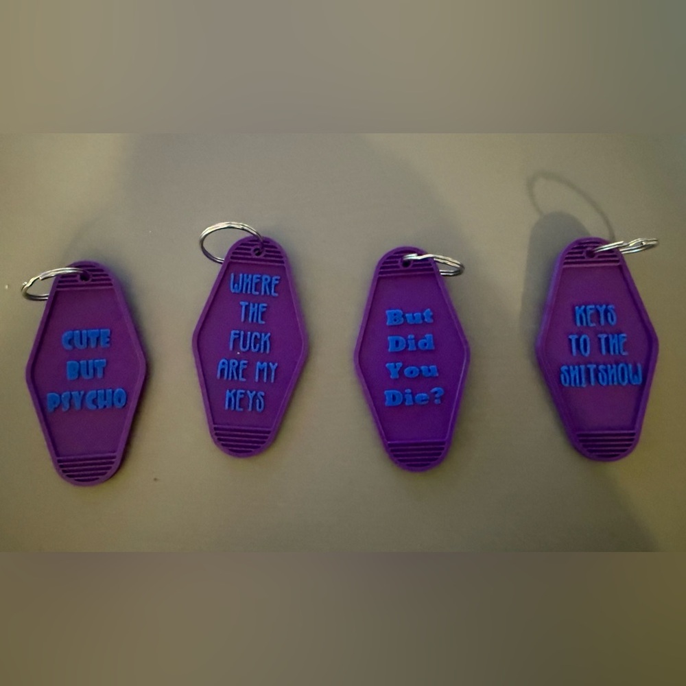 Purple Keychain Set